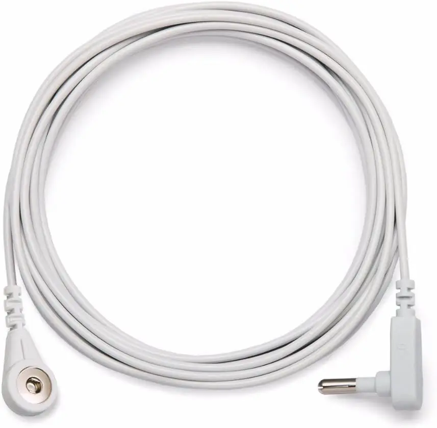 Premium 15-Foot Replacement Grounding Cord for Sheets - Universal Fit, White