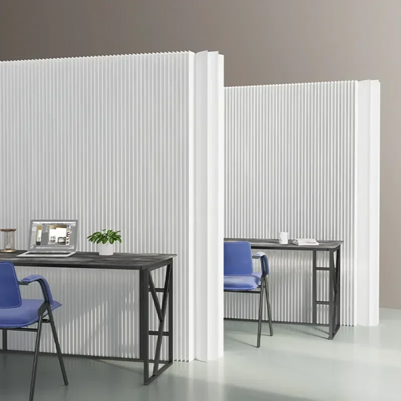 New 2m Height Home Decor White Organ Paper Wall Screen Room Dividers Office Partition Removable Folding Baffle