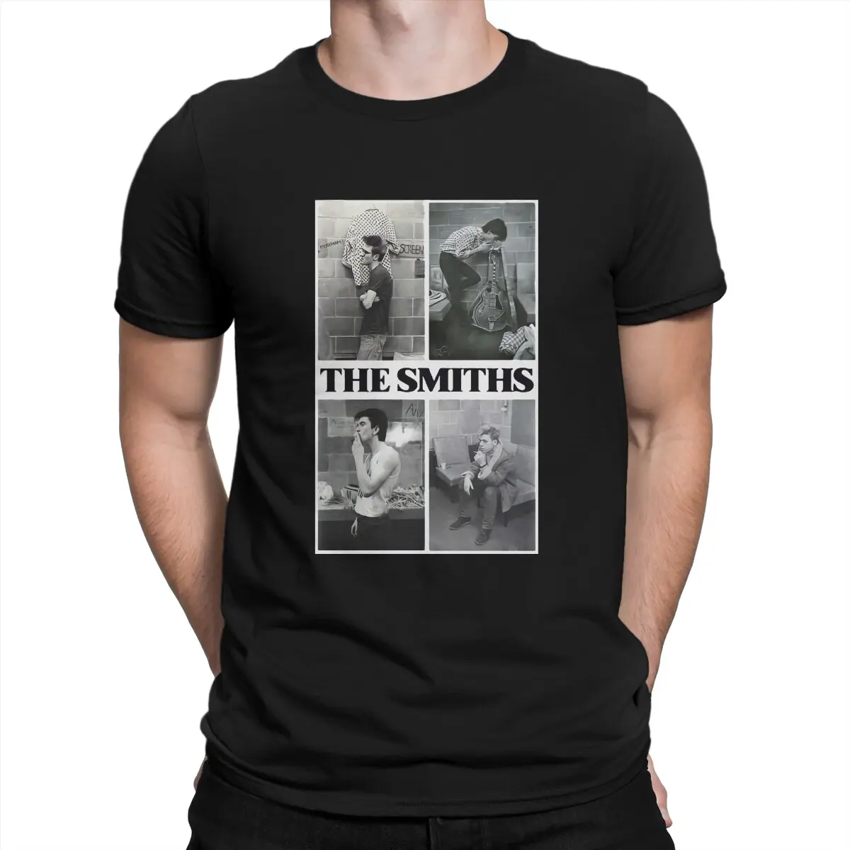 

Vintage British Rock Bands In The 80s T-Shirt for Men Crewneck Cotton T Shirt The Smiths Short Sleeve Tees New Arrival Tops