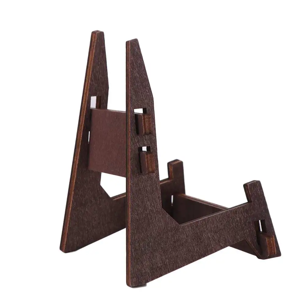 Easel Stand 4.5/6/8inch Art Display Stand Anti-Slip Wooden Picture Frame Stand Vintage Multi-purpose Book Display Stand Painting - 2