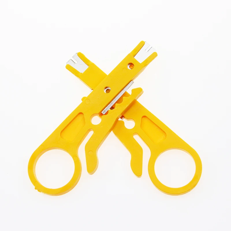 1Pc Mini Pocket Portable Wire Stripper Knife Crimper Pinze Strumento Di Crimpatura Spelafili Tagliafili Crimpatrice Parti Di Utensili