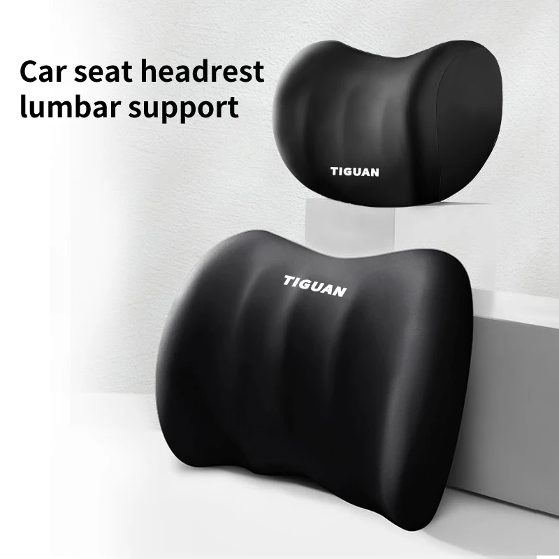 Supporto Lombare Per Auto Poggiatesta Cuscino Per Il Collo Cuscino Lombare Morbido Per Vw Tiguan Passat Golf Polo Scirocco Jetta Cc T-Roc Touareg