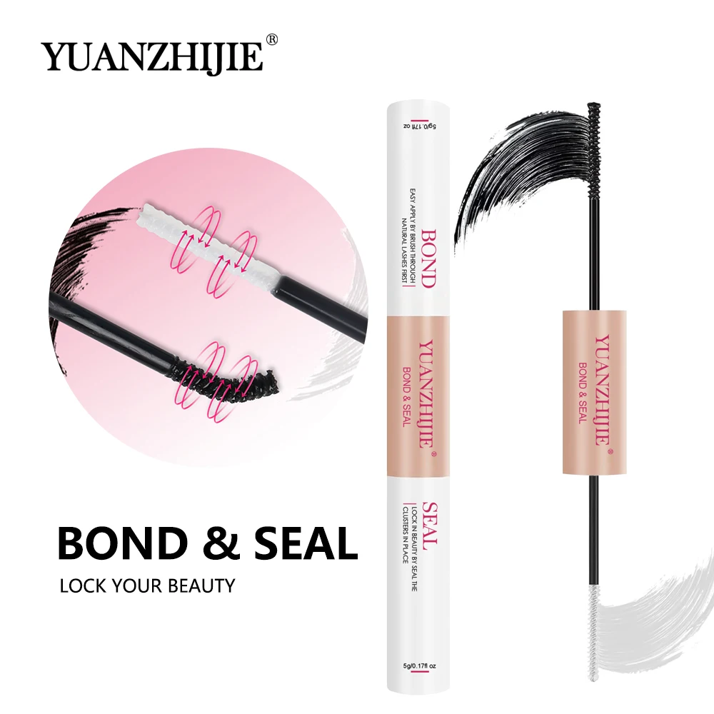 Yuanzhijie Lash Bond And Seal 10Ml Colla Per Ciglia Ciglia A Spirale Impermeabili A Lunga Durata Per Ciglia A Grappolo Individuali