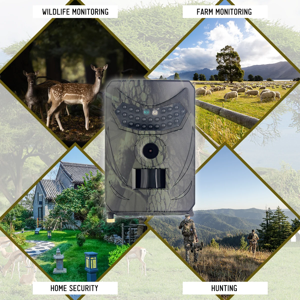 20MP 1080P Hunting Trail Game Camera Security Camera IP54 Waterproof Outdoor Infrared Night Vision Hunting Scouting