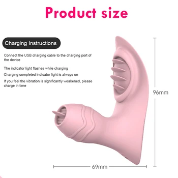 Invisible Wearable Tongue Licking Vibrator Anal Vagina Clitoris Stimulator 2 IN 1 Oral Tongue APP Control Sex Toys for Women 6