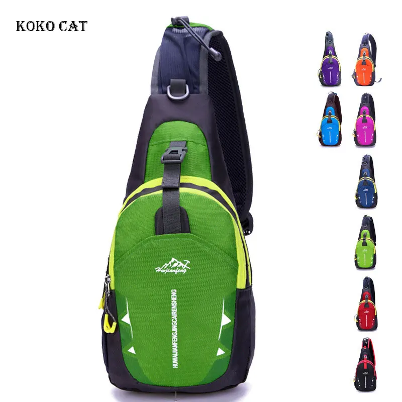 Chest Bag Pack Waterproof Travel Sport Cross Body Shoulder Sling Chest Bag Mountaineering Mobile Phone Bag Waist Packs