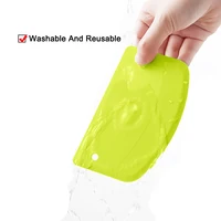 Spatule à crème à gâteau en plastique, 20G, 4 couleurs, couteau à pâte, coupe-beurre, grattoir de pâte, décoration, bord lisse uni, outils de cuisson, 1 pièce 4
