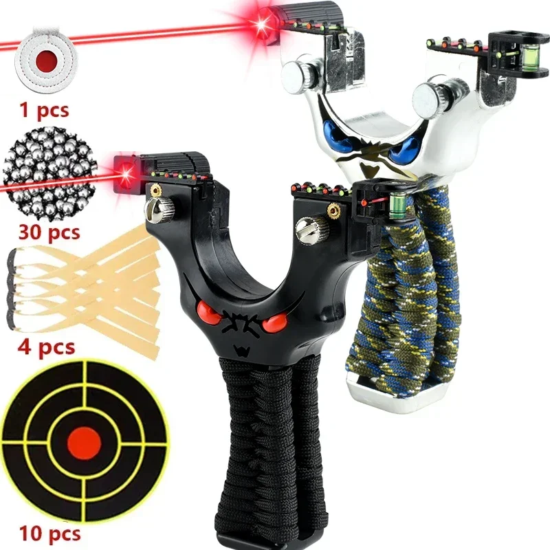 

Laser Aiming Slingsshot 8020 Fast Pressure Slingshot Outdoor Hunting and Shooting Slingshot for Hunting Kit Toy Guns Gun Games