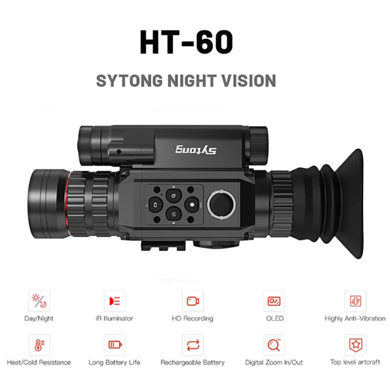 

Sytong HT-60 3X/6.5X Digital Night Vision Telescopic Sight IPX7 Waterproof Mobile Phone WIFI Observation Picture Hunting Sight