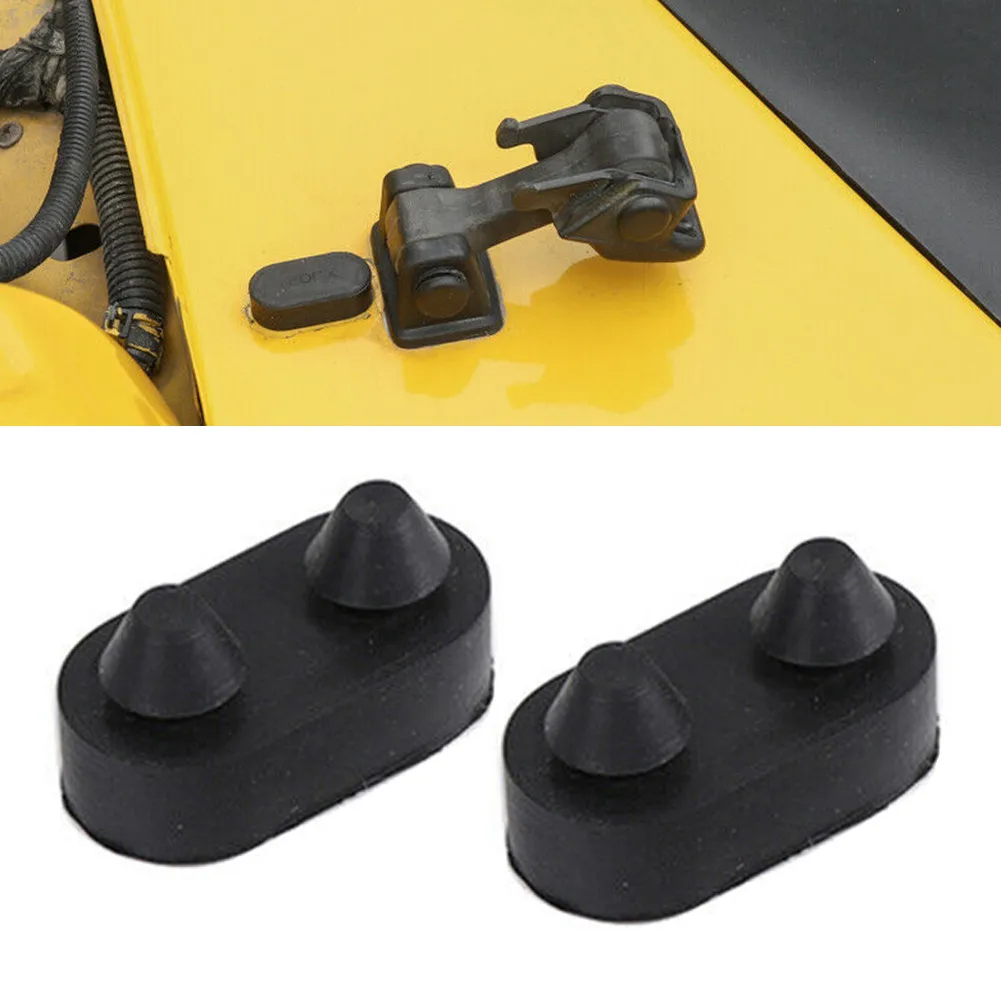 

Rubber Locking Catch Brackets 1997-2006 2pcs/Set Accessories Black Decorate For Jeep Wrangler TJ Hood Lock Latches