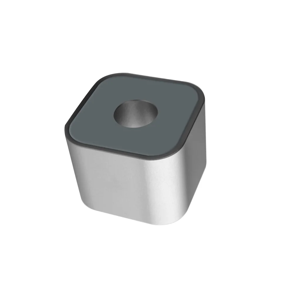 Mini Aluminium Alloy Pen Stand Single Pencil Holder Base Desktop Creative Ornament for Home Office School (Random color)