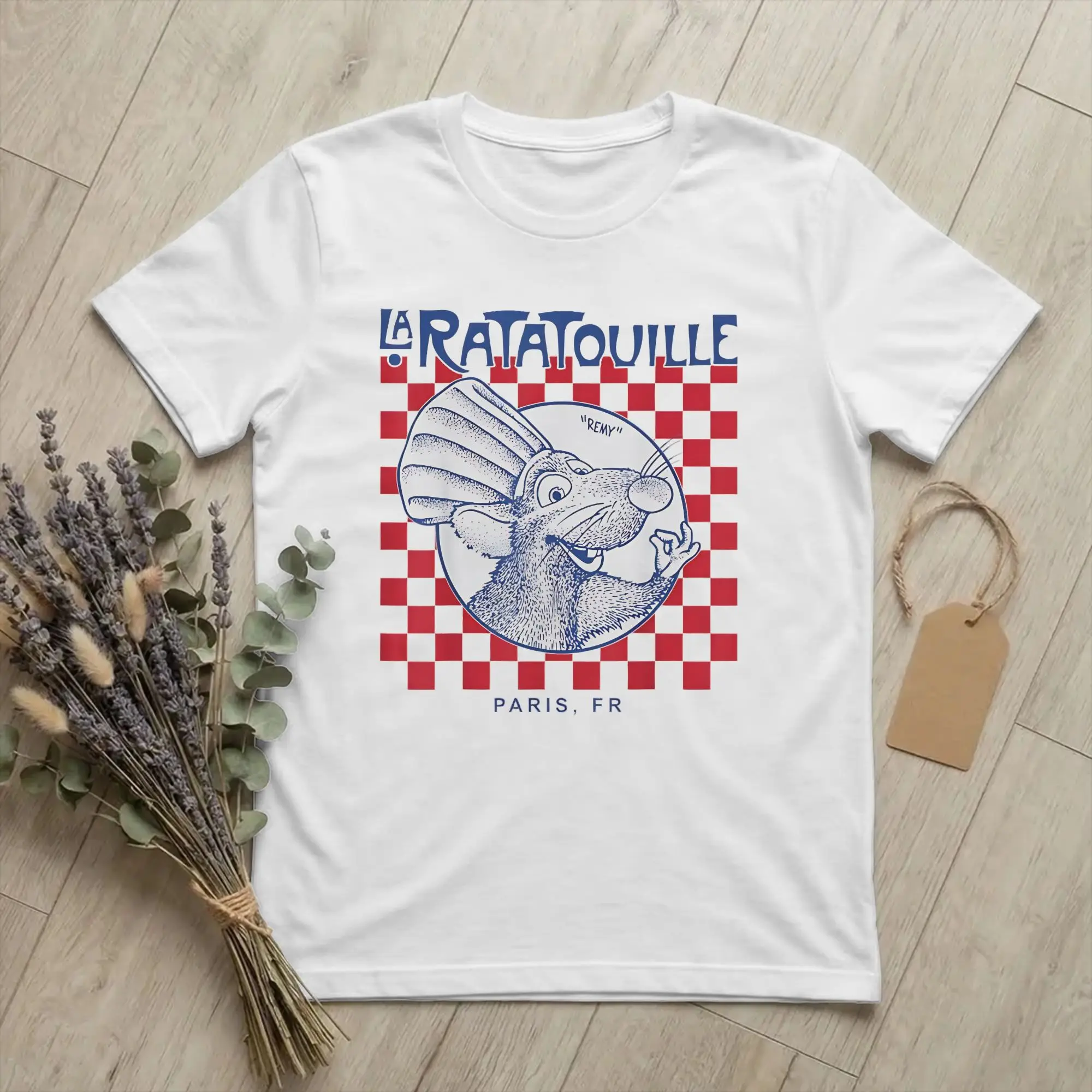 Cartoon Remy T-Shirts für Männer und Frauen Ratatouilles Kreative Baumwoll-T-Shirts Rundhals Kurzarm T-Shirt Übergrößen Kleidung
