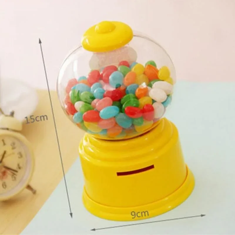 Cute Mini Candy Machine Kids Bubble Gift Bank Toys Dispenser Gumball Coin Saving Box piggy bank wooden piggy bank coin bank coin holder wooden money box electronic piggy bank coin saver digital piggy bank cash box secret safe box