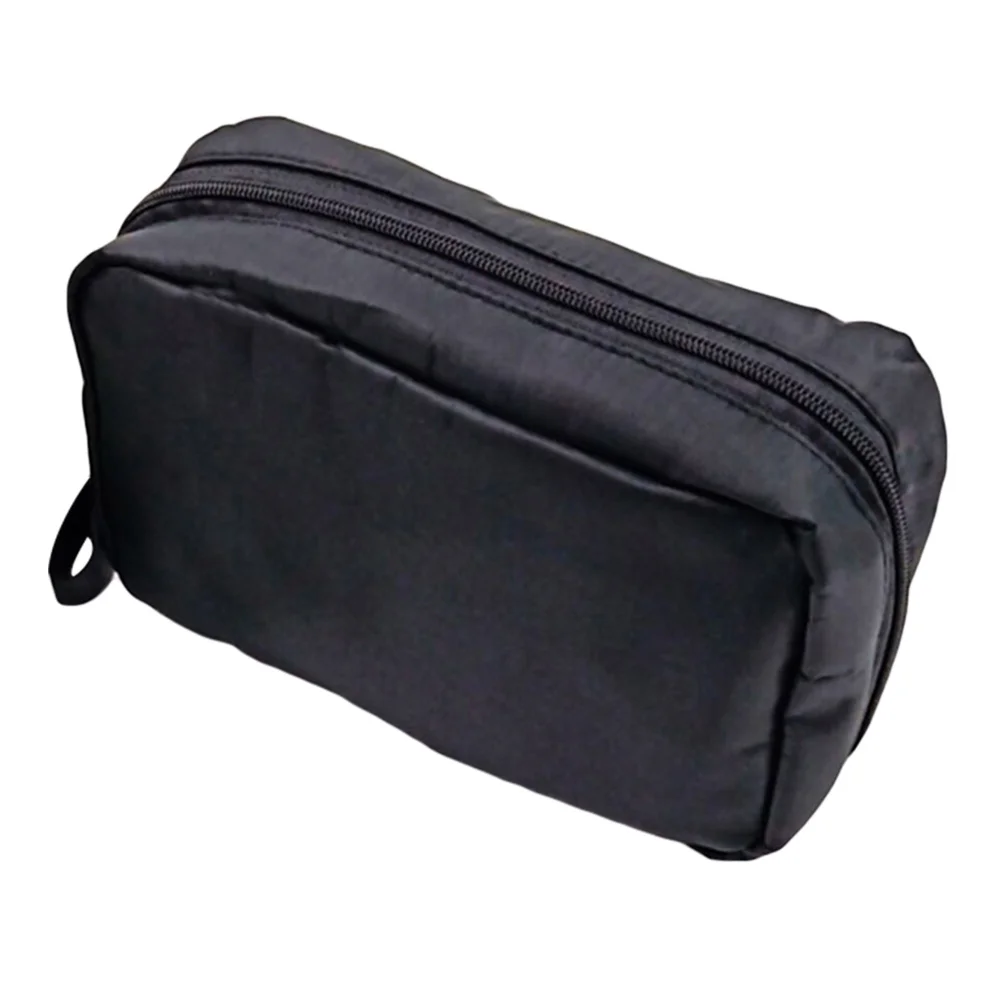 

Women Small Bags Portable Travel Makeup Bag and Toiletries Organizer Bag (Black and Red)