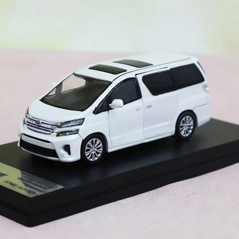 BM&peako 1:64 Vellfire Vellfire alloy open door car model