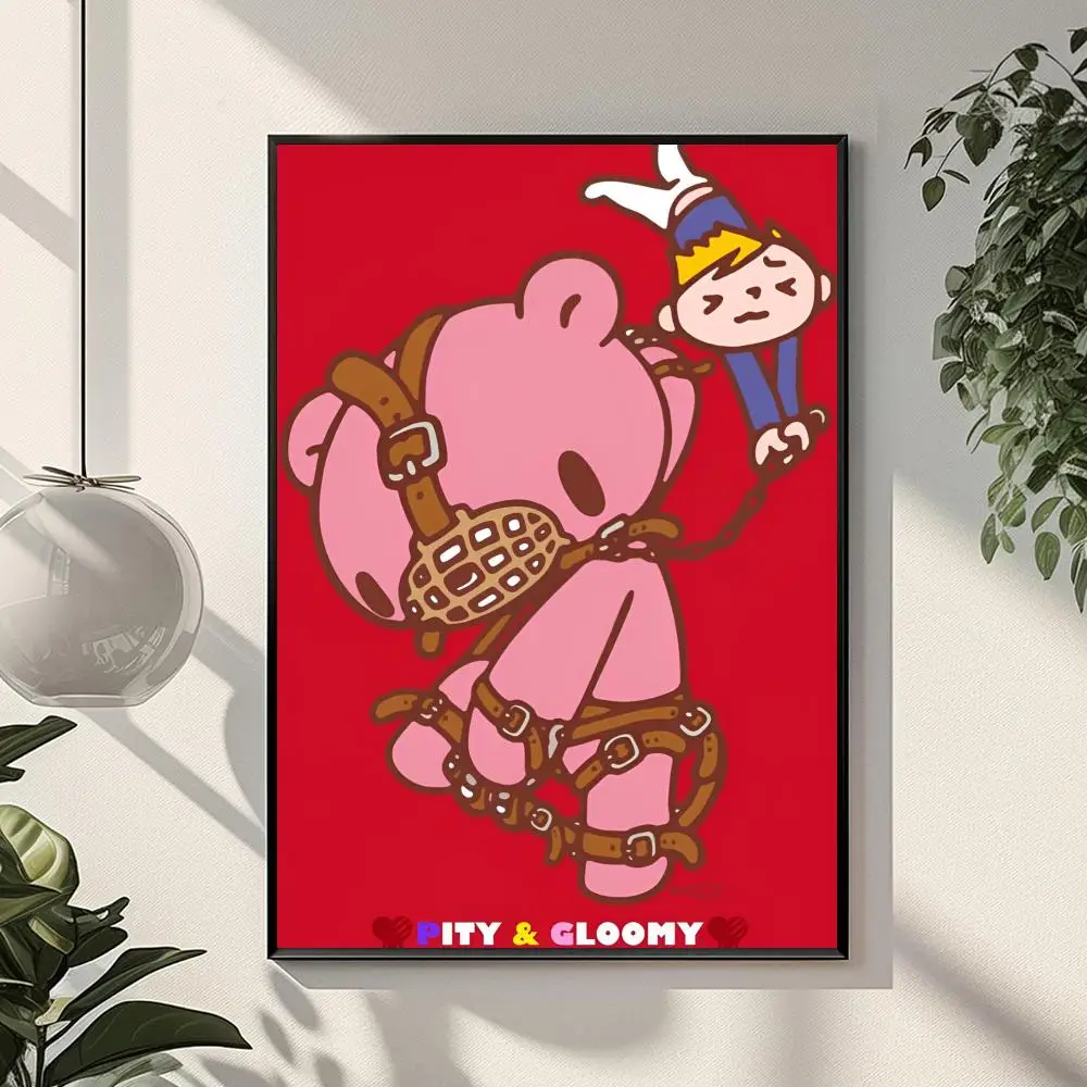 Cartoon G-kümmiger Bär Poster Urlaub Geschenke Dekoration für Zuhause Restaurant Büro Raum Wandkunst – Detail 16