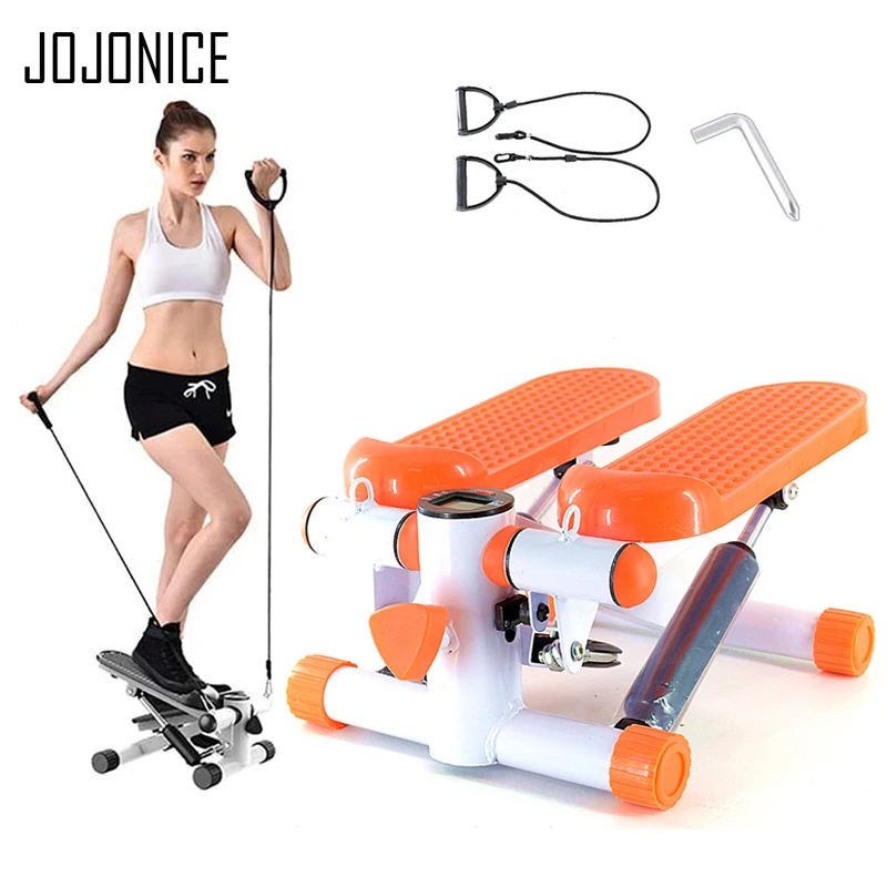 

Steppers Weight Loss Multifunction Skinny Legs Foot Exercise Buttocks Sports Fitness Equipment with Pull Rope Adjustable Height