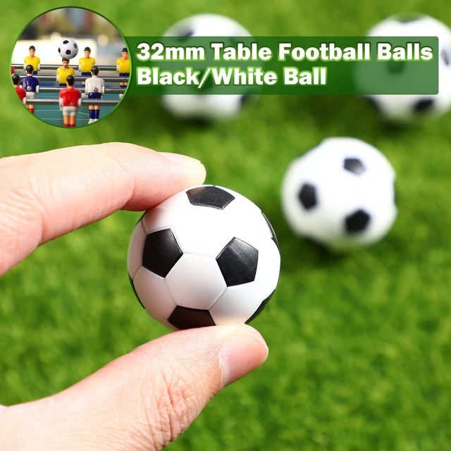 8pcs Balones de fútbol de mesa Juego de fútbol de reemplazo Bolas de  futbolín Mini resina de mesa de fútbol Bolas blancas y negras