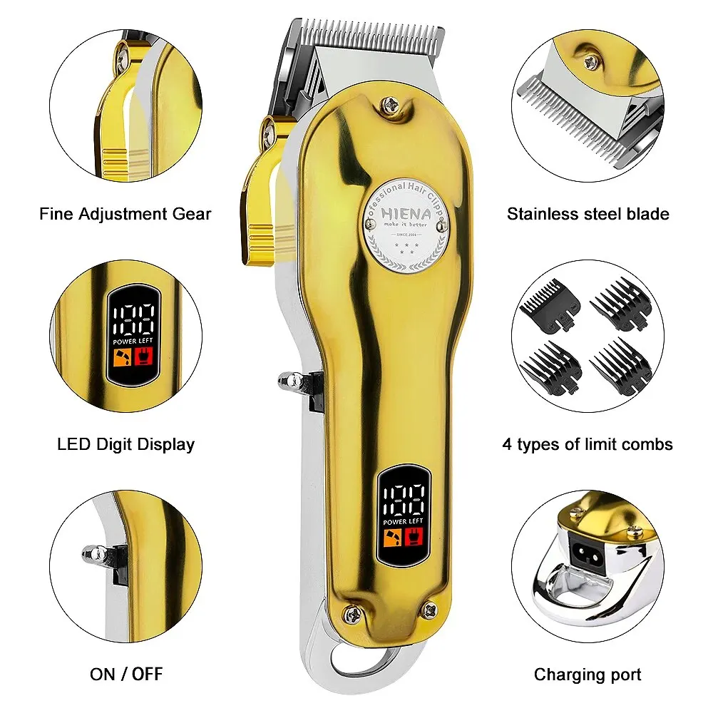 Dog Professional Hair Clipper Electrical Grooming Trimmer for Pets USB Rechargeable Shaver Low Decibel Animals Haircut Machine