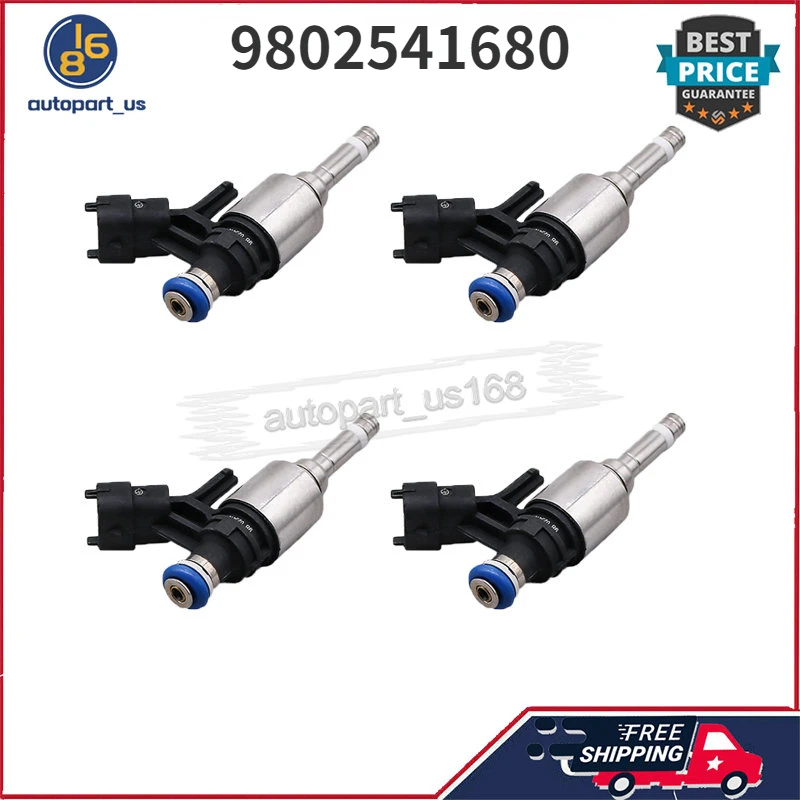 

For Peugeot 3008 408 508 4PCS Fuel Injectors 9802541680