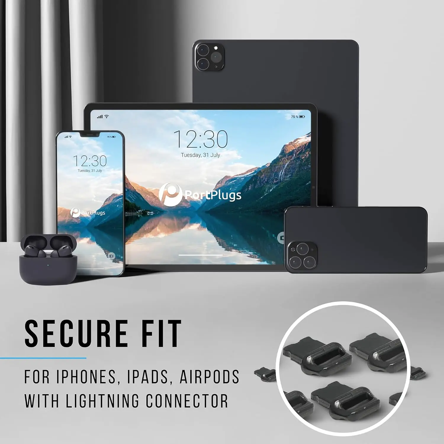 Universal Soft USB-C Port Cover with Easy Grip Dustproof Plugs