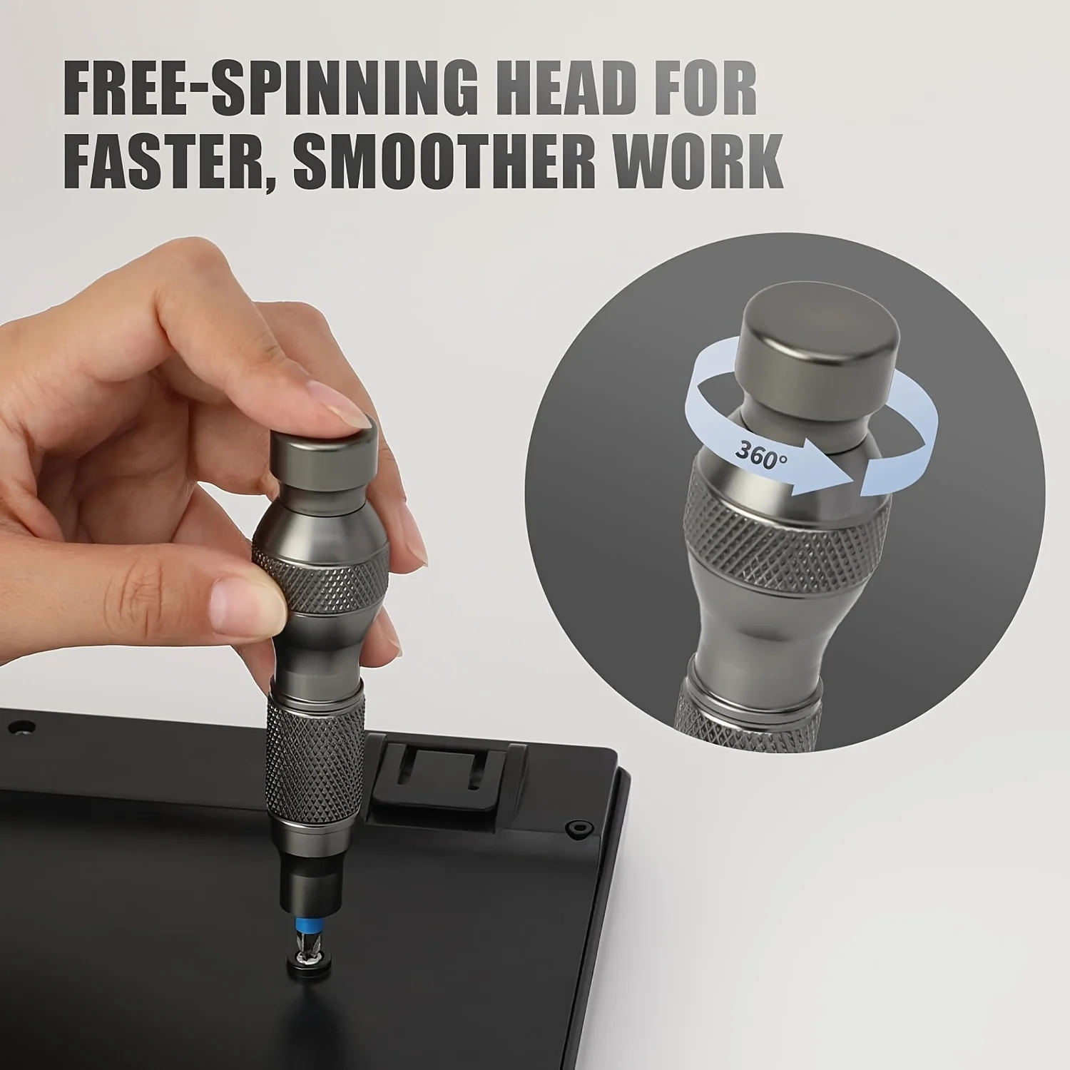 22-Piece Magnetic Precision Screwdriver Bit Set with Ergonomic Handle and Storage Base