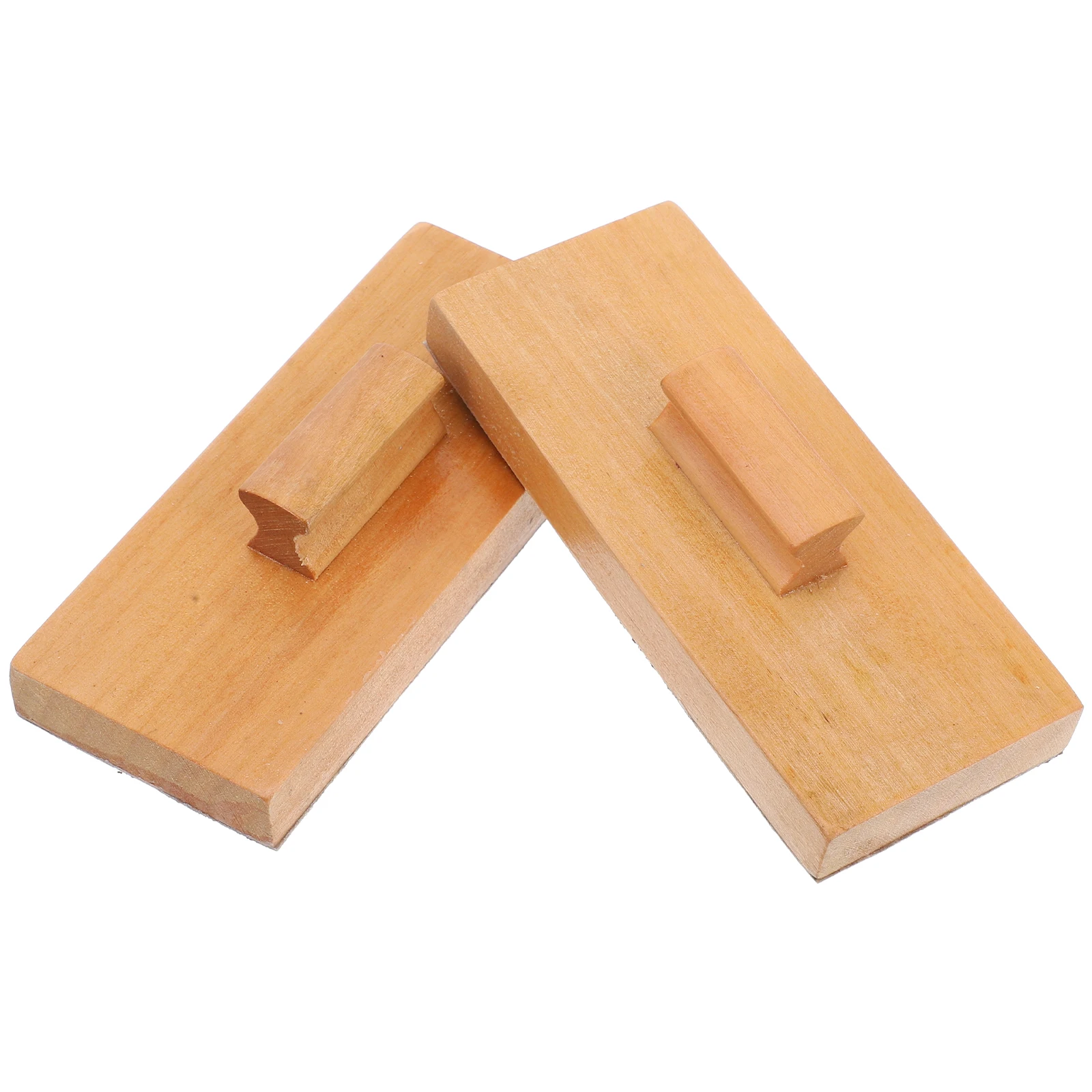 1 Pair Wooden Sand Block Castanet Orff Percussion Instrument Children Early Educational Toys