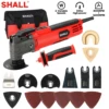 SHALL Multifunction Tool Oscillating Multi-Tools Kit with 5° Oscillation Angle Variable Speed Woodworking Tool Home Decoration 1