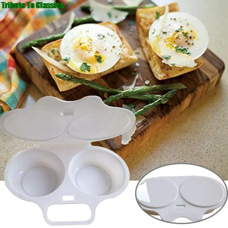 Kitchen Microwave Oven Egg Steamer Cooking Mold Egg Poacher Fried Tool 1pc 16*11.5*3CM