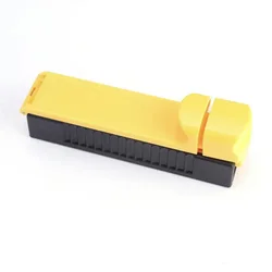 Manual Cigarette Tobacco Rolling Machine - Single Tube Roller Maker and Smoke Injector Gadget (Yellow)