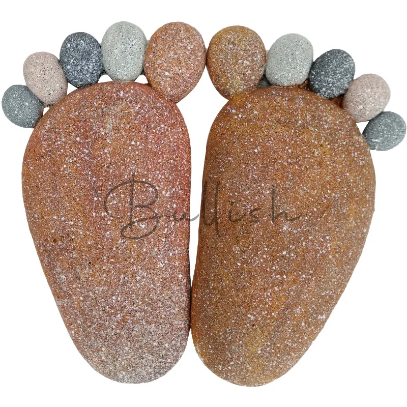 Garden decoration, courtyard stepping stone, paving stone, cartoon foot, outdoor floor tiles, villa lawn