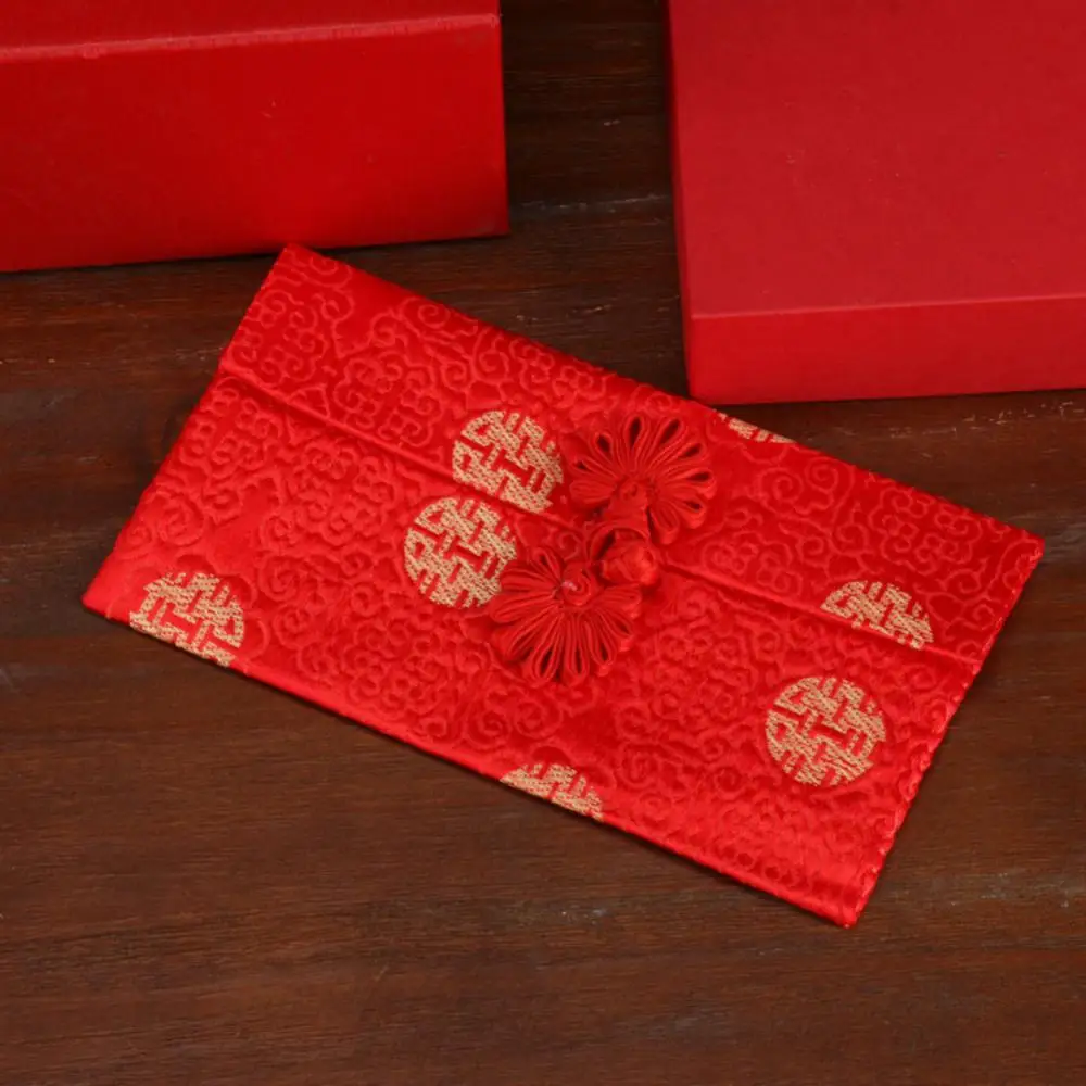 Brocade Red Envelope Personality Money Pocket New Year's Blessing bag Chinese Wedding Birthday Spring Festival Million Hongbao