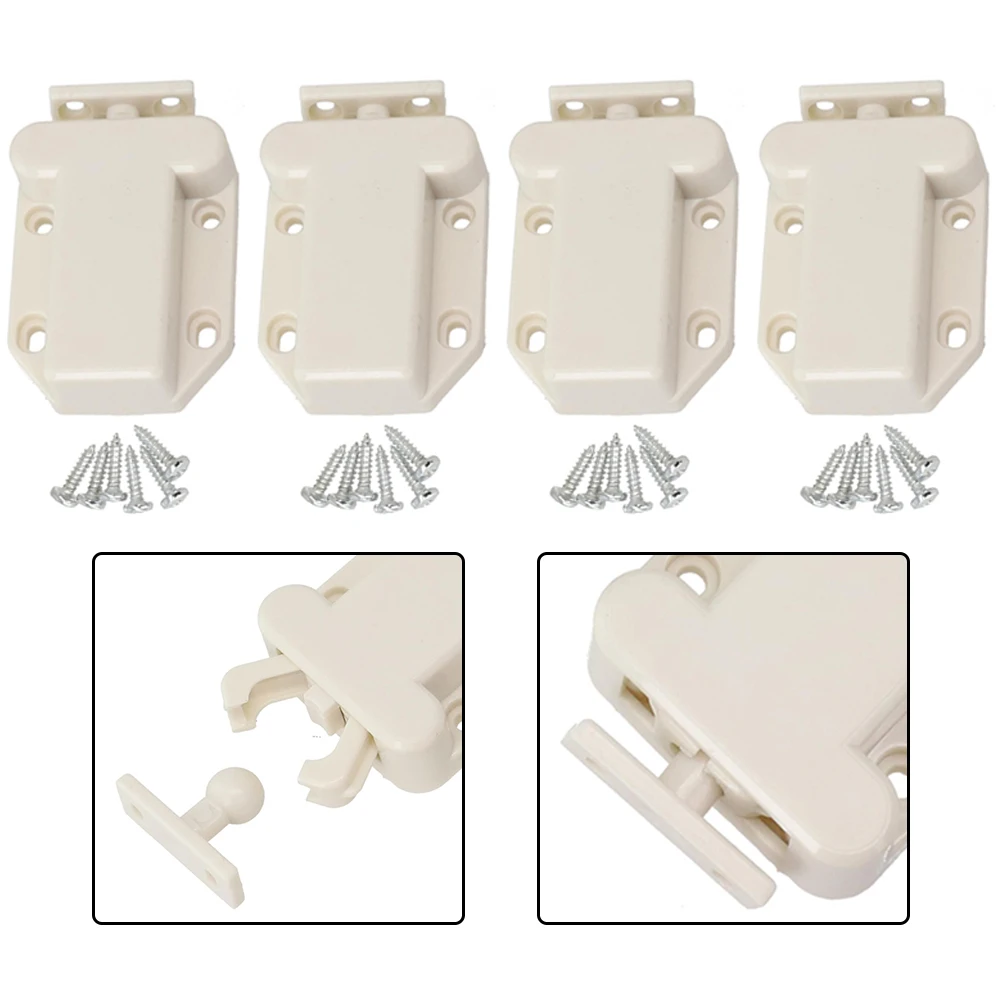 Door Catch 4pcs Kitchen Push To Open Touch Latch for Cabinet