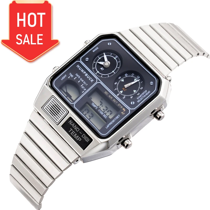 

HUMPBUCK Stainless Steel Watch Customized Glass for Personalized Touch