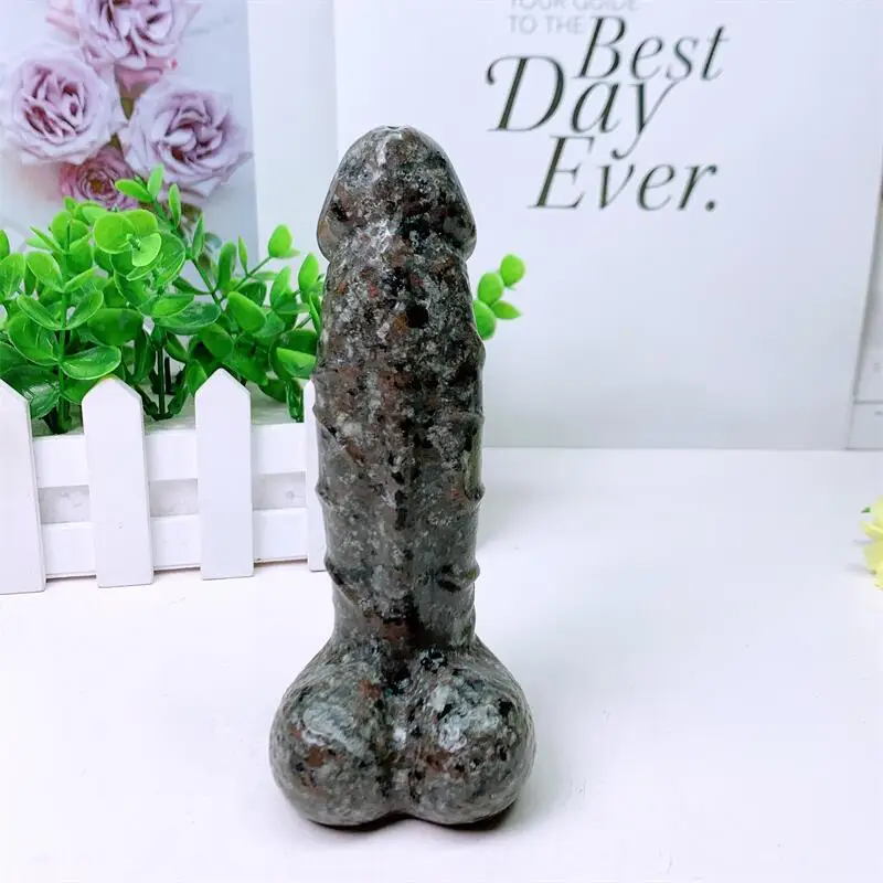 15cm Natural Yooperlite Crystal Quartz Carving Wicca Decor Carved Figurine Healing Halloween Gift 1pcs 6