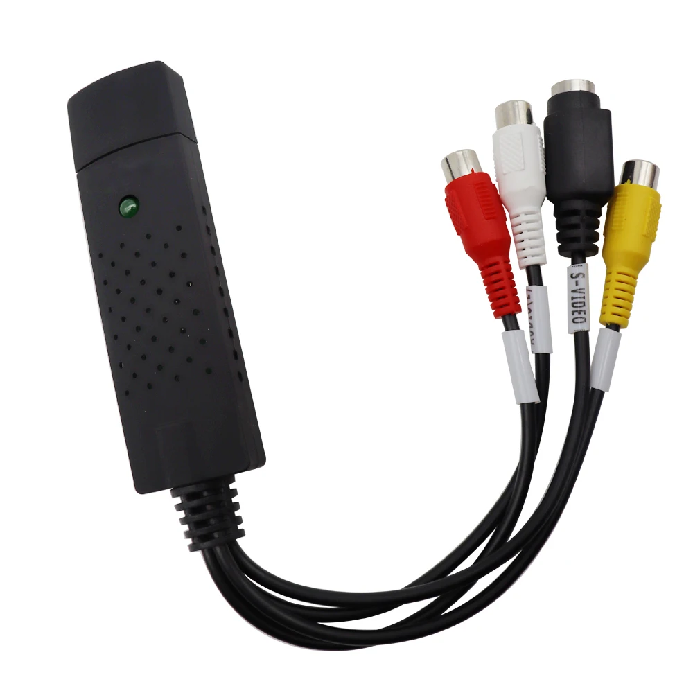 Video Capture Adapter USB2.0 Audio Video Capture Card Adapter TV Tuner Video Capture Converter Adapter Win7/8/XP/Vista USB Cable