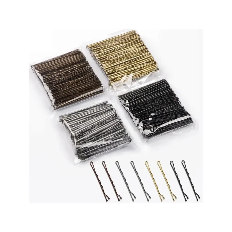 Women Girls Solid Bobby Pin Hair Clip 50pcs Casual Curly Wavy Grips Hairstyle Hairpins Styling Hair Accessories 5cm hair accessories