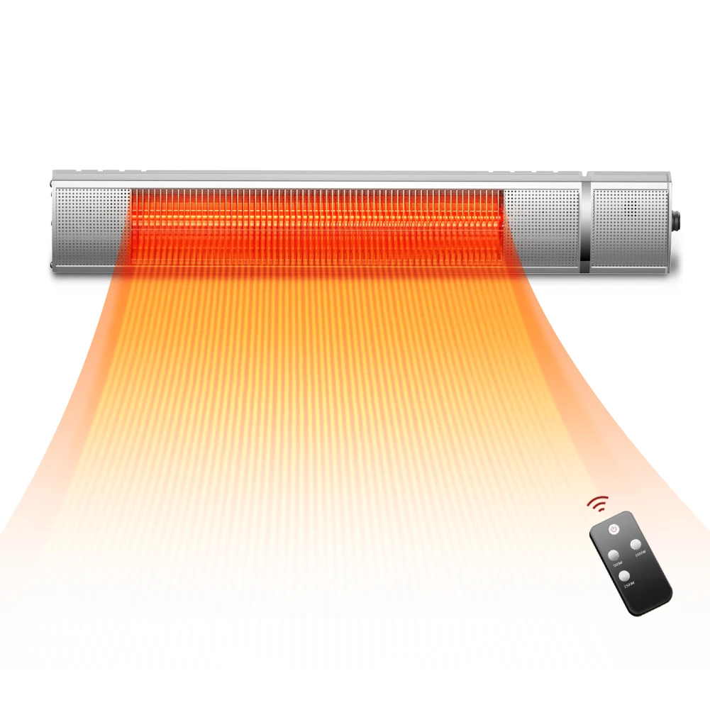 

US shipment wall mounted golden tube outdoor electric heater with