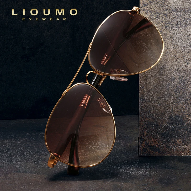 

LIOUMO 2022 Memory Metal Sunglasses Men Polarized Photochromic Fashion Pilot Glasses Women Night Vision Goggles lentes de sol