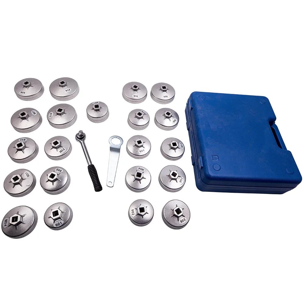 23PCS Cap Type Oil Filter Wrench Set Automotive Removal Socket Tool Kit for Lexus, for GMC, for Ford - Image 6
