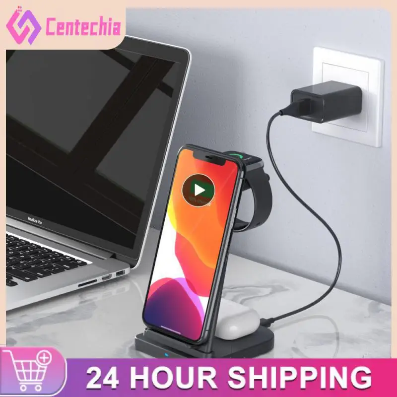 

Wireless Charger Detachable 3 In1 For Earphone Smartwatch Charger Charging Station Fast 15w