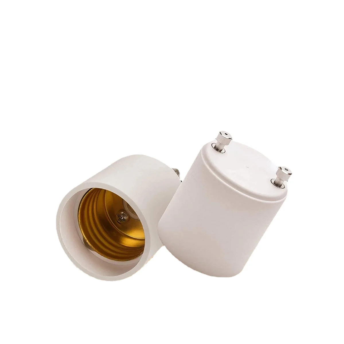2pcs/lot GU24 to E27 E26 convertor PBT Material Bulb Base Adaptor Copper contact 60W Heat Resistant Up to 392℉ Fire Resistant