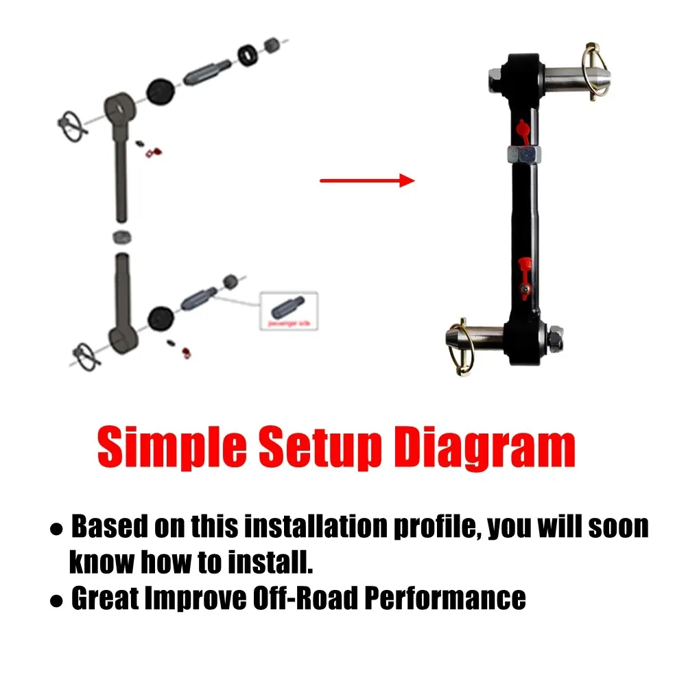 Adjustable 2.5-6" Lifts Front Sway Bar Links Disconnects For Jeep Wrangler JK JKS 2/4 Doors 2007- Car Parts PRC-1010A front sway bar links