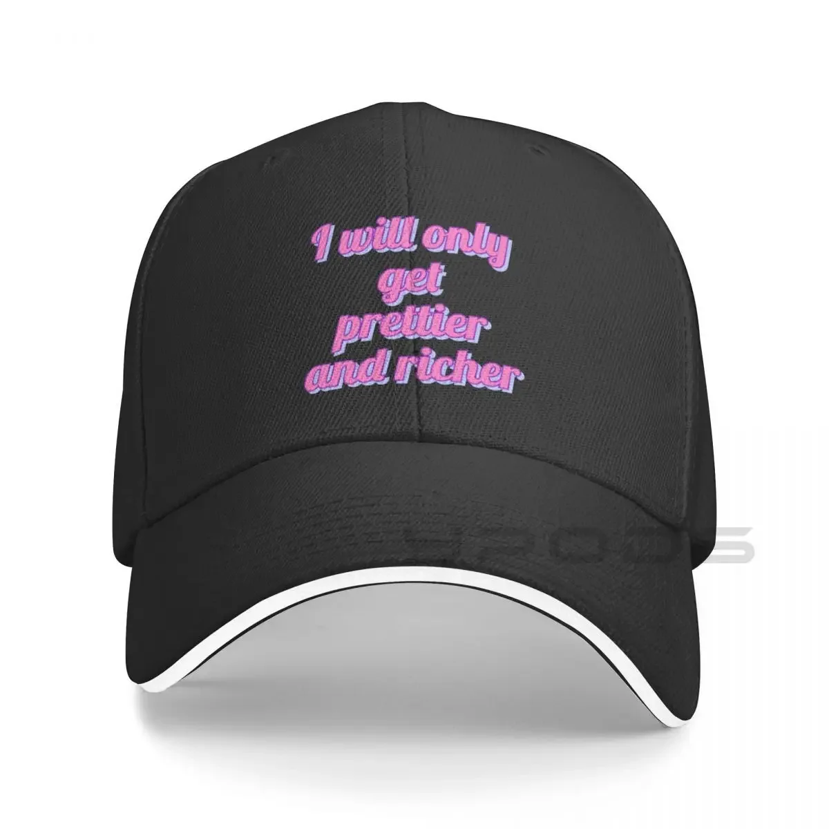 

2023 New I Will Only Get Prettier And Richer Bucket Hat Baseball Cap Luxury Cap Hat For Man Women's