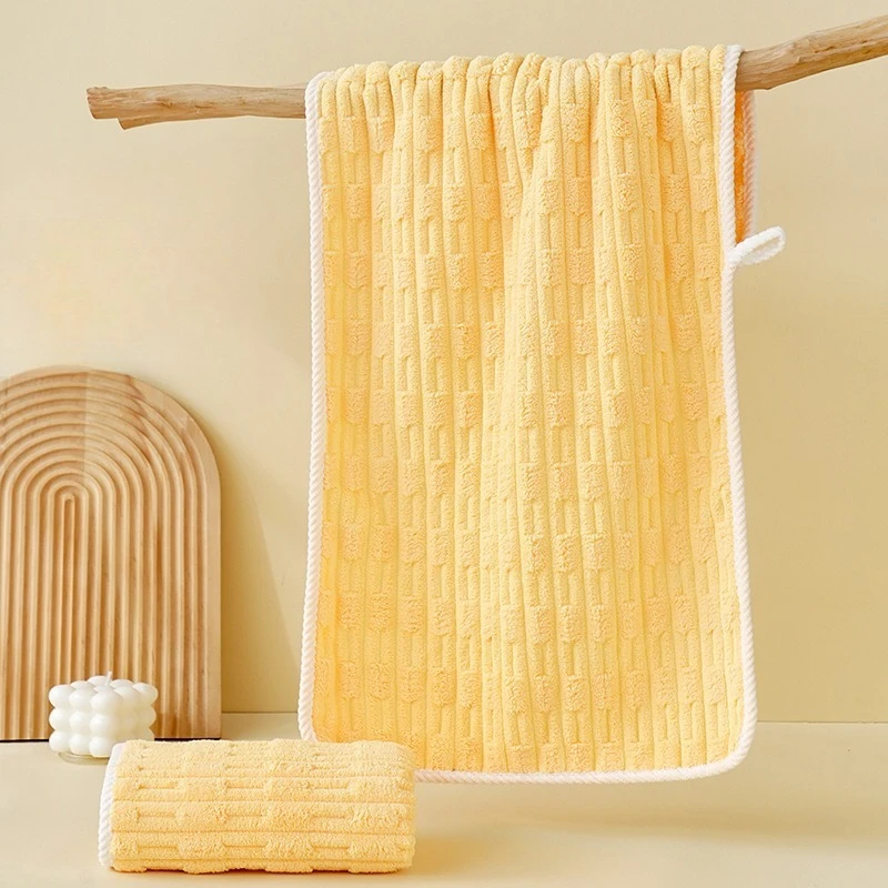 Convenient Soft High-Density Coral Fleece Absorbent Towels – Practical Home Face Cloths for Daily Use and Thoughtful Gifts