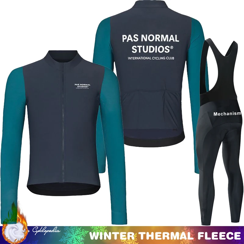 

Men's Cycling Pants With Gel Winter Thermal Fleece Jersey 2024 Mtb Clothing Bike PNS Man Clothes Jacket Bib Sportswear Road Suit