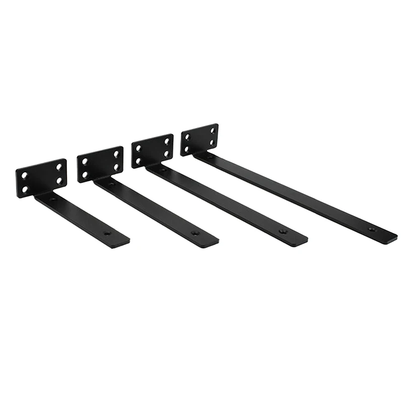 Heavy Duty Cast Iron Shelves Brackets Floating Shelf Brackets 4MM Thicked Invisible L For Shelves Support shelf support folding shelf bracket shelf bracket