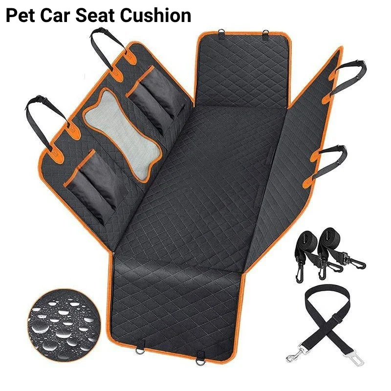 

Pet Car Seat Mat For Car Dog And Cat Mat For Pet Car Mat Waterproof Dirty Mat Hanging Bag Essential Black Solid Oxford Cloth