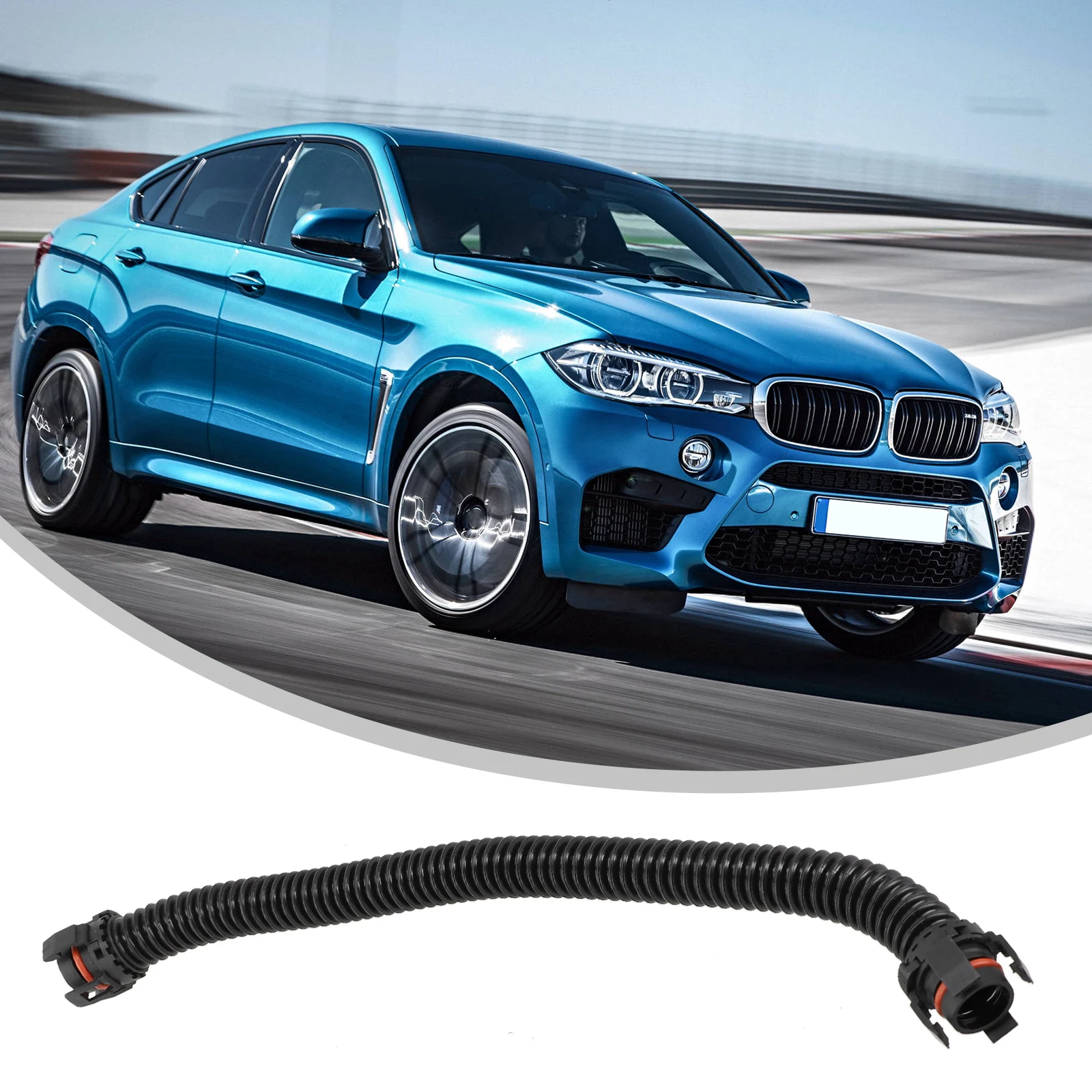 

Engine Crankcase Breather Hose Vehicle 11157595188 Accessories Black Parts Fits For BMW E70 E71 X 5 X6 M Useful