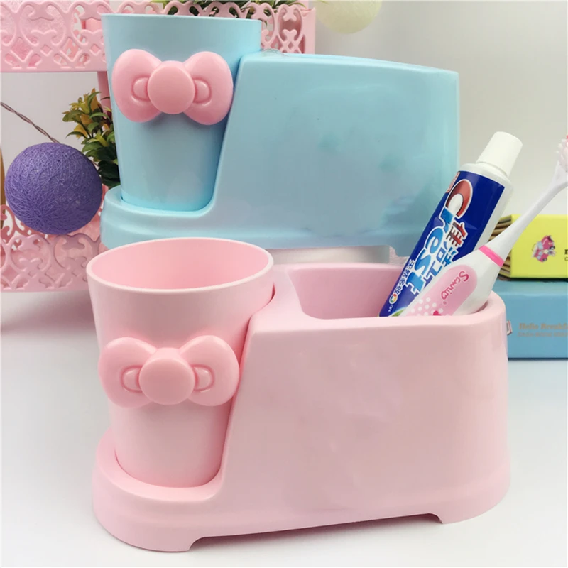 Soporte Para Cepillo De Dientes Con Forma De Gato Blanco - Con Ventosa Para Espejo O Azulejo, Aguanta Cepillos De 6-9 Mm